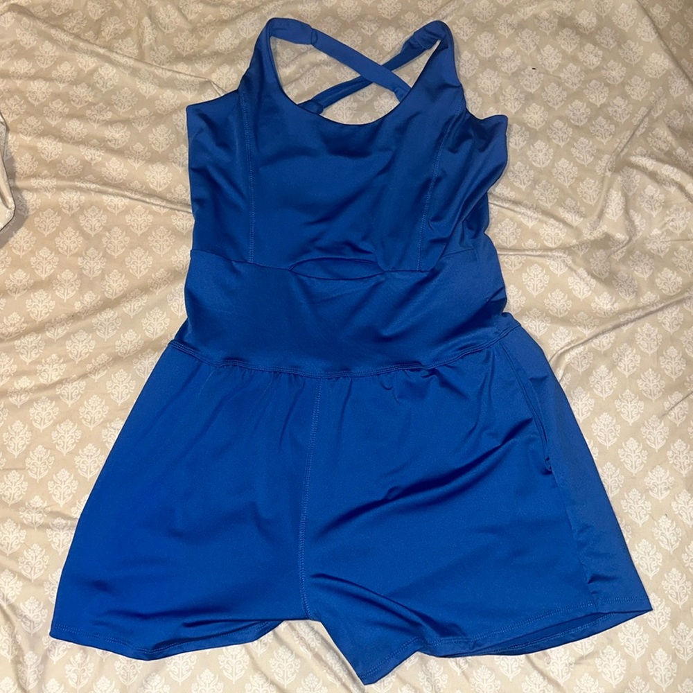 Blue Athletic Romper